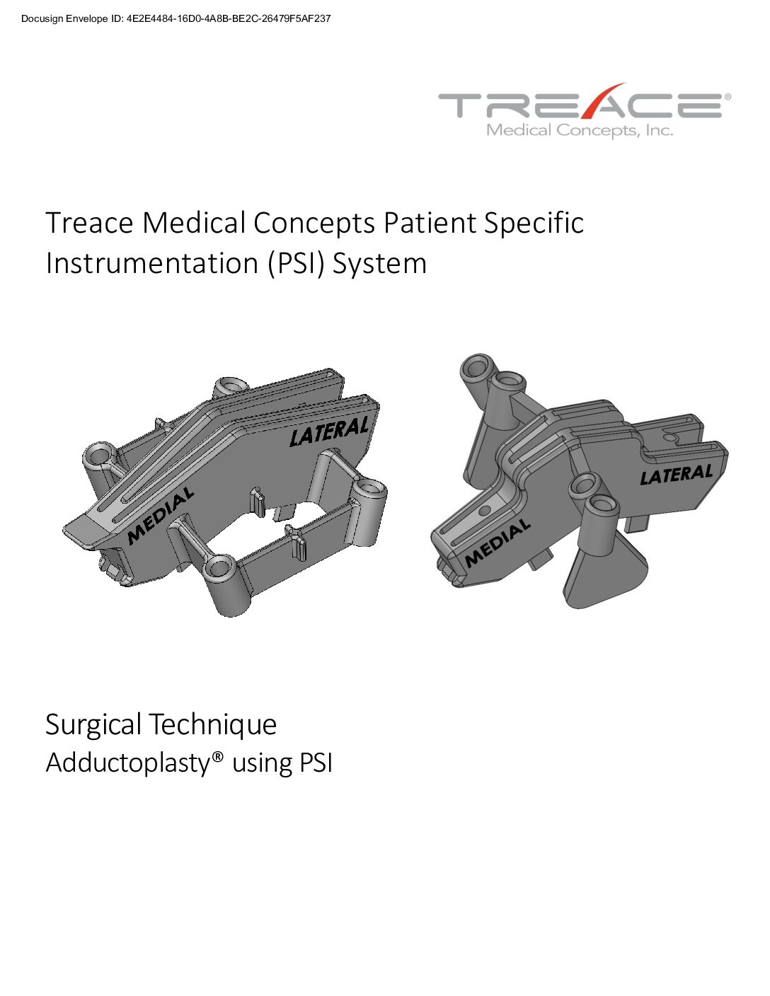 Surgical Technique Using Adductoplasty® PSI Cut Guide